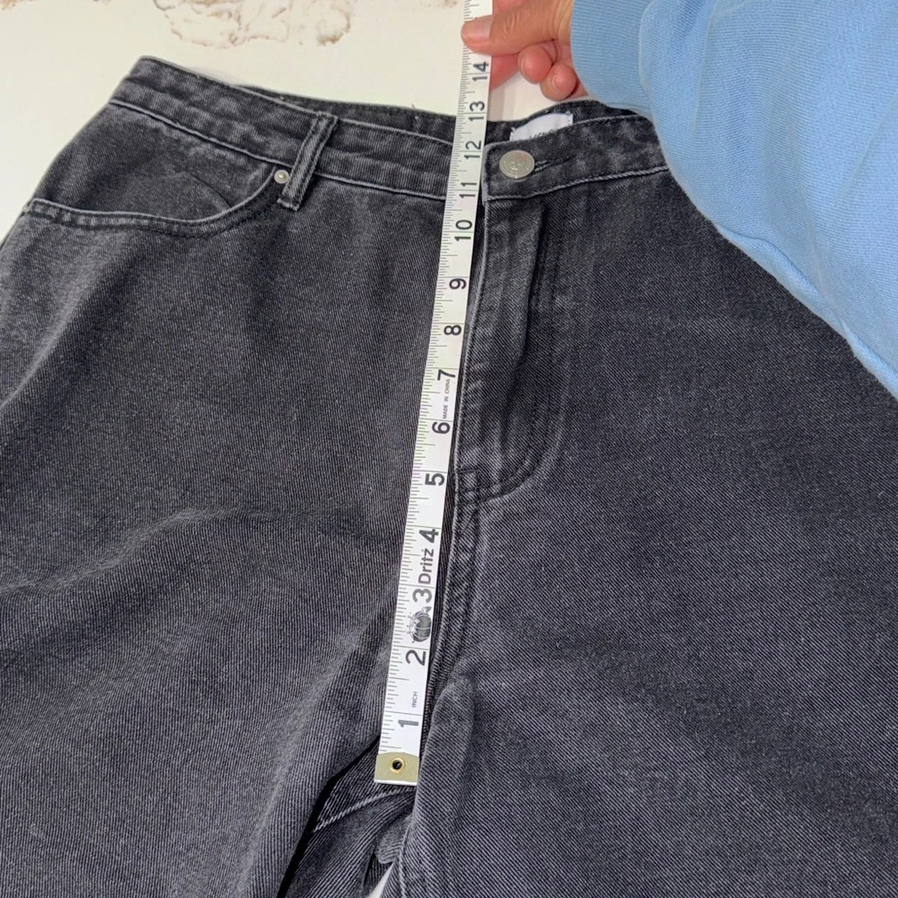 Princess Polly Black Wide Leg Jeans | 8